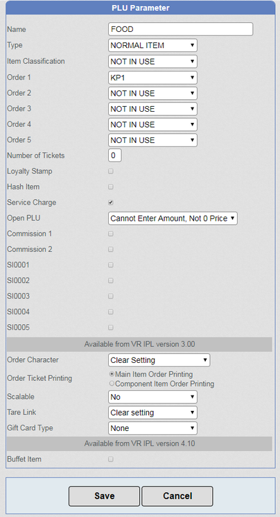 Item paramter