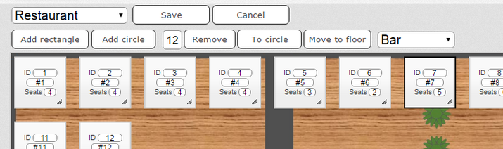 Floor Planner with Seats