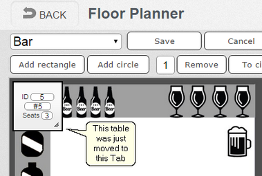 Floor Planner - Result of table move