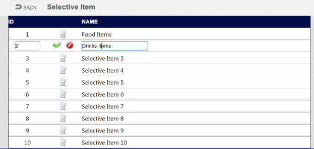Selective Item 1