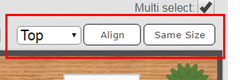 Floor planner - size button