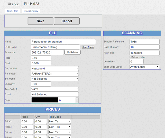 Scannning Product Paracetomol