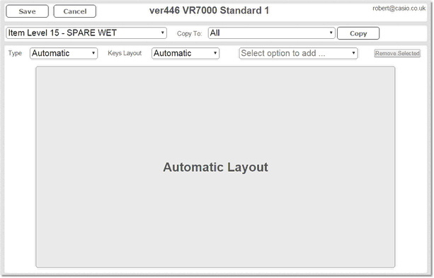 Layout Screen