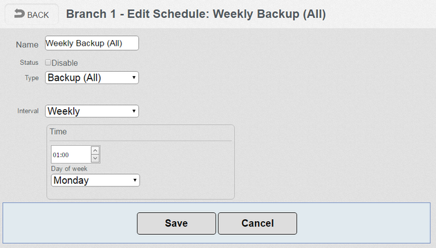 Sched - Backup all