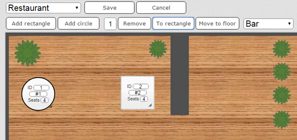 Floor Planner - Change table shape 3