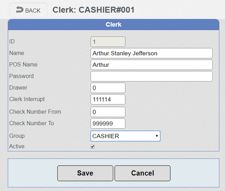 Add New Clerk