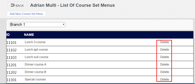 CSM List with Delete