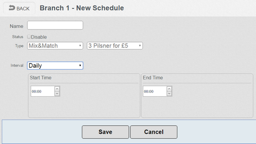 New Schedule
