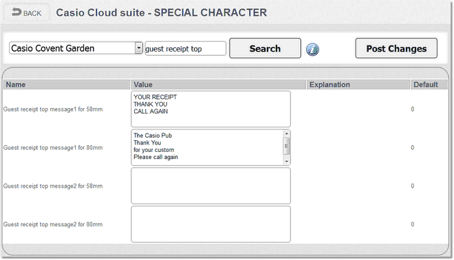 Special Characters