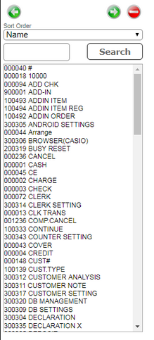 Keyboard programming func list