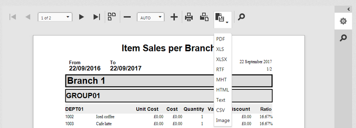 Export Data