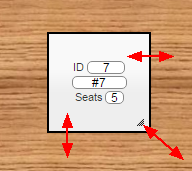 Table sizing