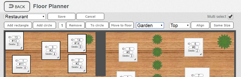 Floor Planner - move multi tables