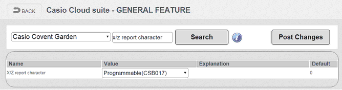 Report Character General control